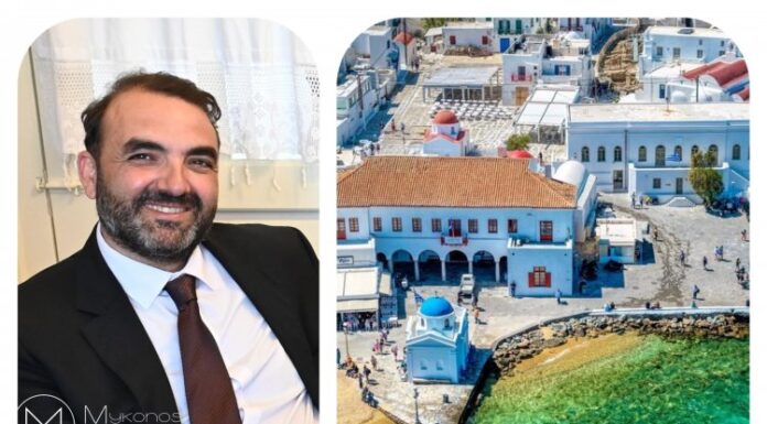 Σταύρος Γρύμπλας: Με σχέδιο και αποφασιστικότητα, εργαζόμαστε ώστε να μετατρέψουμε την μοναδικότητα της Mυκόνου σε πλεονέκτημα πολλαπλών εμπειριών για τον επισκέπτη